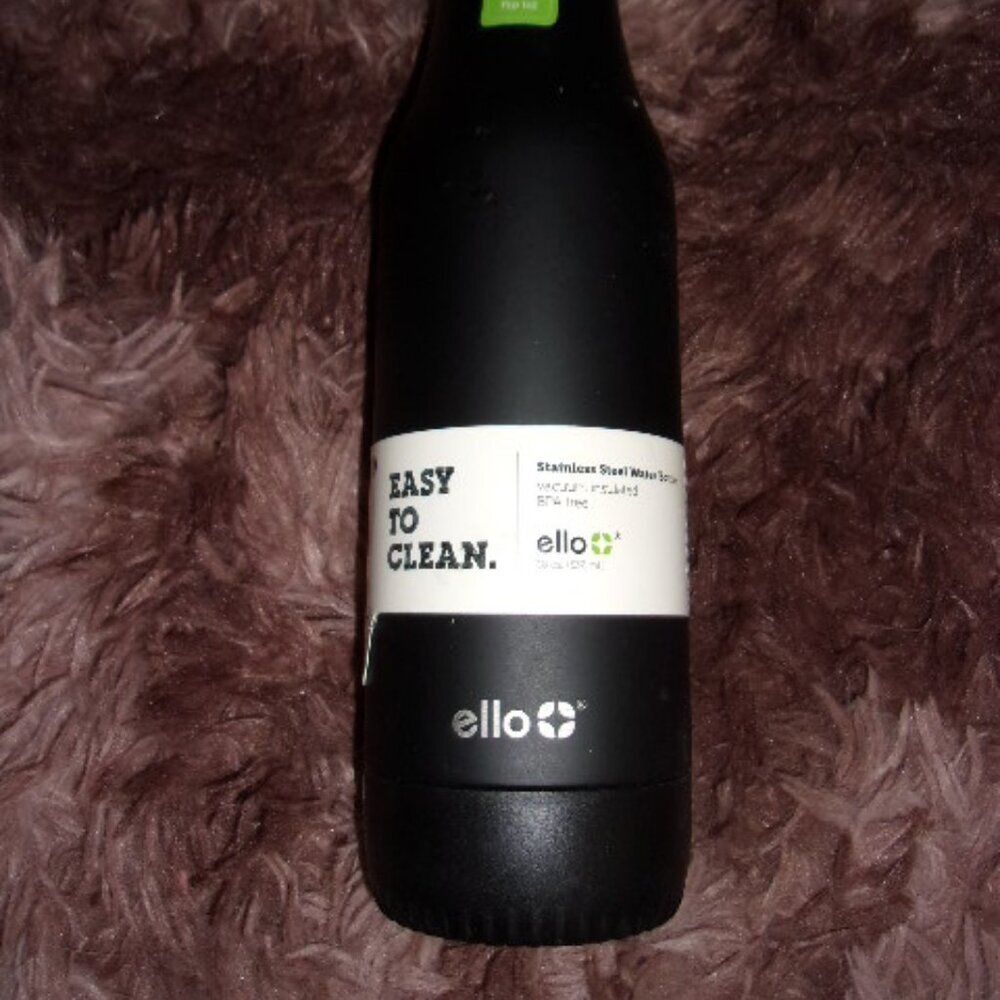 Ello Riley 18oz black slim VACUUM Insulated STAINLESS Steel Water BOTTLE New - Picture 6 of 6